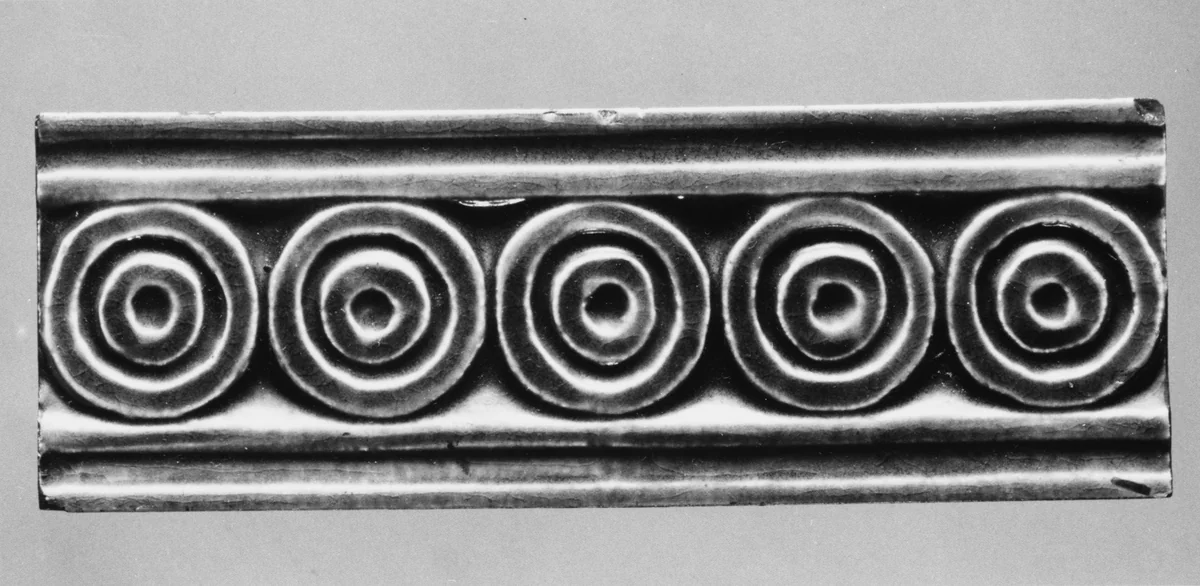 Border Tile by J. and J. G. Low Art Tile Works, artwork, 1883