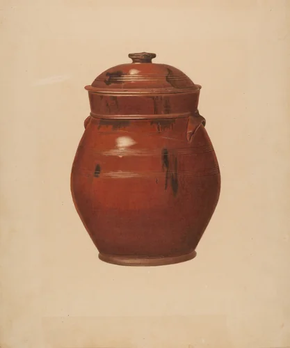 Jar with Cover by Alvin Shiren, index of american design, 1939