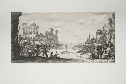 The Martyrdom of St. Sebastian by Jacques Callot, print, 1626-1638
