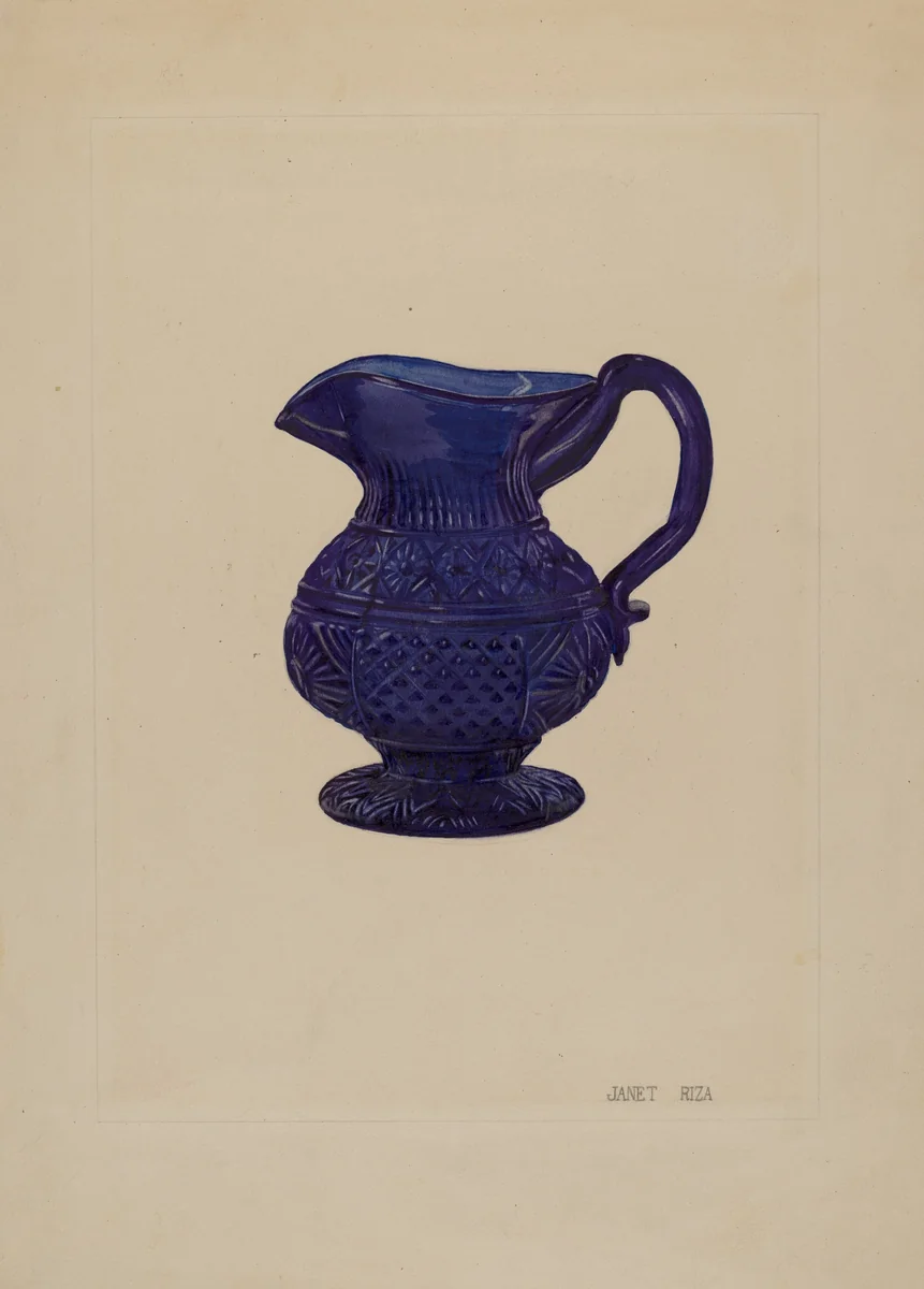 Cream Pitcher by Janet Riza, index of american design, 1935-1942