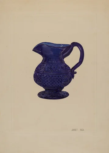 Cream Pitcher by Janet Riza, index of american design, 1935-1942