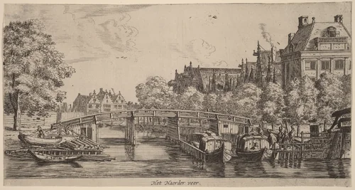 The Ferry to Naarden (Het Naerder veer) by Reinier Nooms, print, 1623-1667