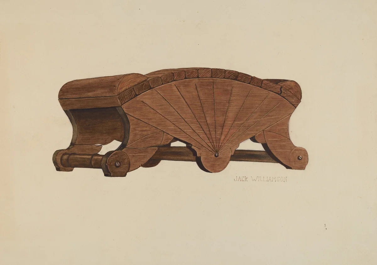 Footstool by Jack Williamson, index of american design, 1941