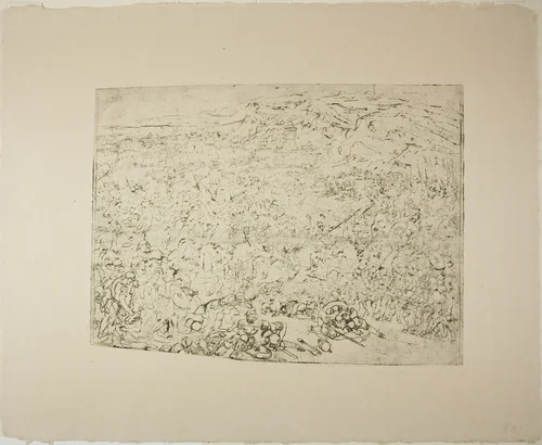 The Great Battle by Rodolphe Bresdin, print, 1878-1888