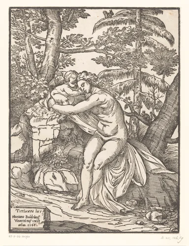 Venus en Amor by Unknown, print, 1566