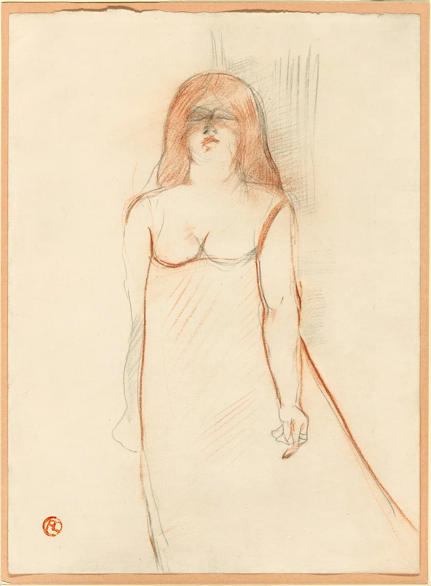 Mademoiselle Cocyte by Henri de Toulouse-Lautrec, print, 1900