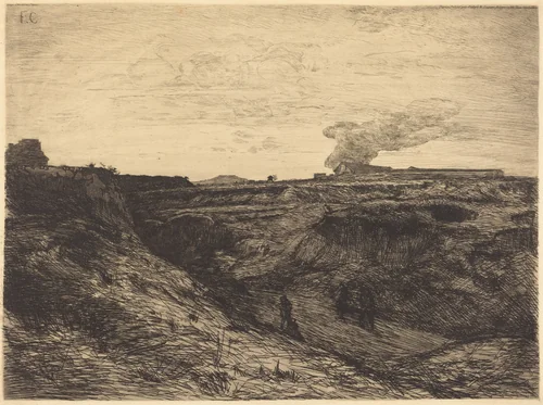 Quarry near Montmartre by François-Nicolas Chifflart, portfolio, 1865
