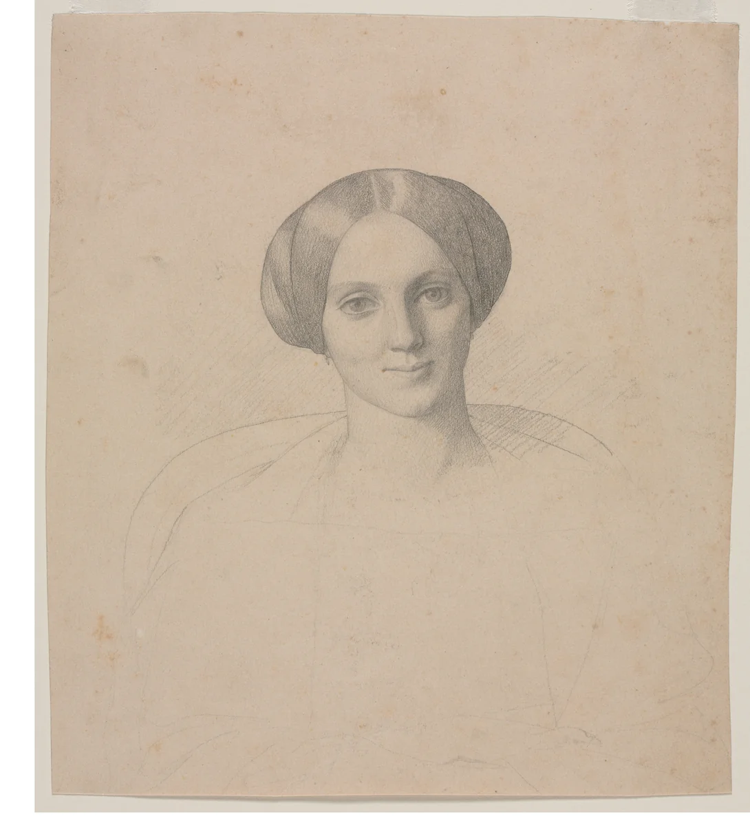 Portrait Head of a Woman by Jean-Léon Gérôme, drawing, 1844-1904