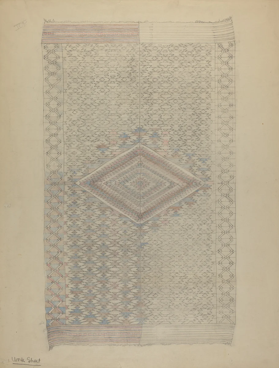 Textile by American 20th Century, index of american design, 1935-1942