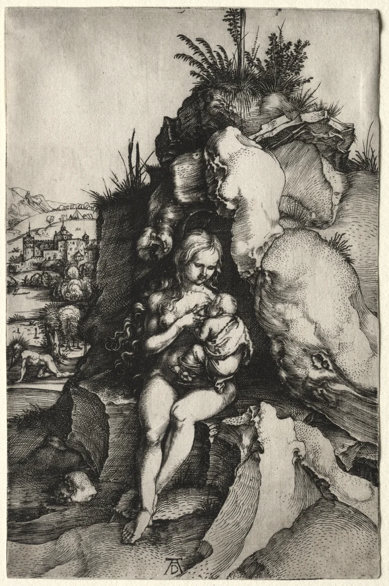 The Penance of St. John Chrysostom by Albrecht Dürer, print, 1494-1498