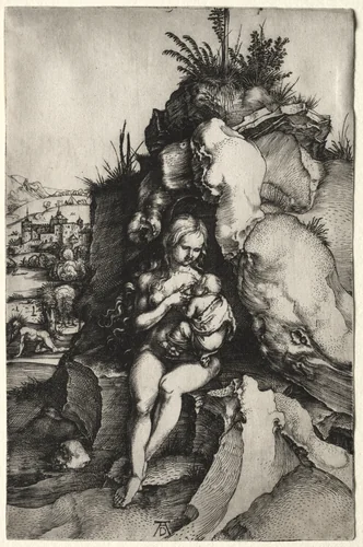 The Penance of St. John Chrysostom by Albrecht Dürer, print, 1494-1498