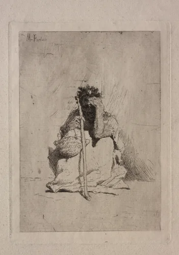 Beggar by Mariano Fortuny, print, 1857-1867