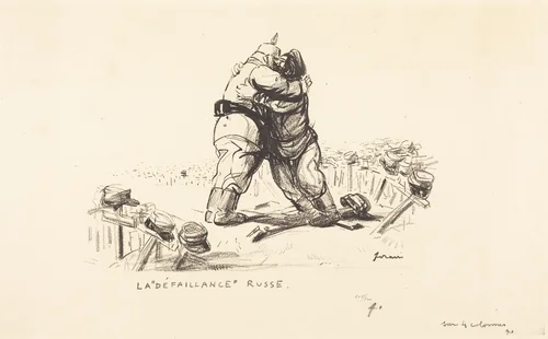 La Defaillance Russe by Jean-Louis Forain, print, 1914-1919