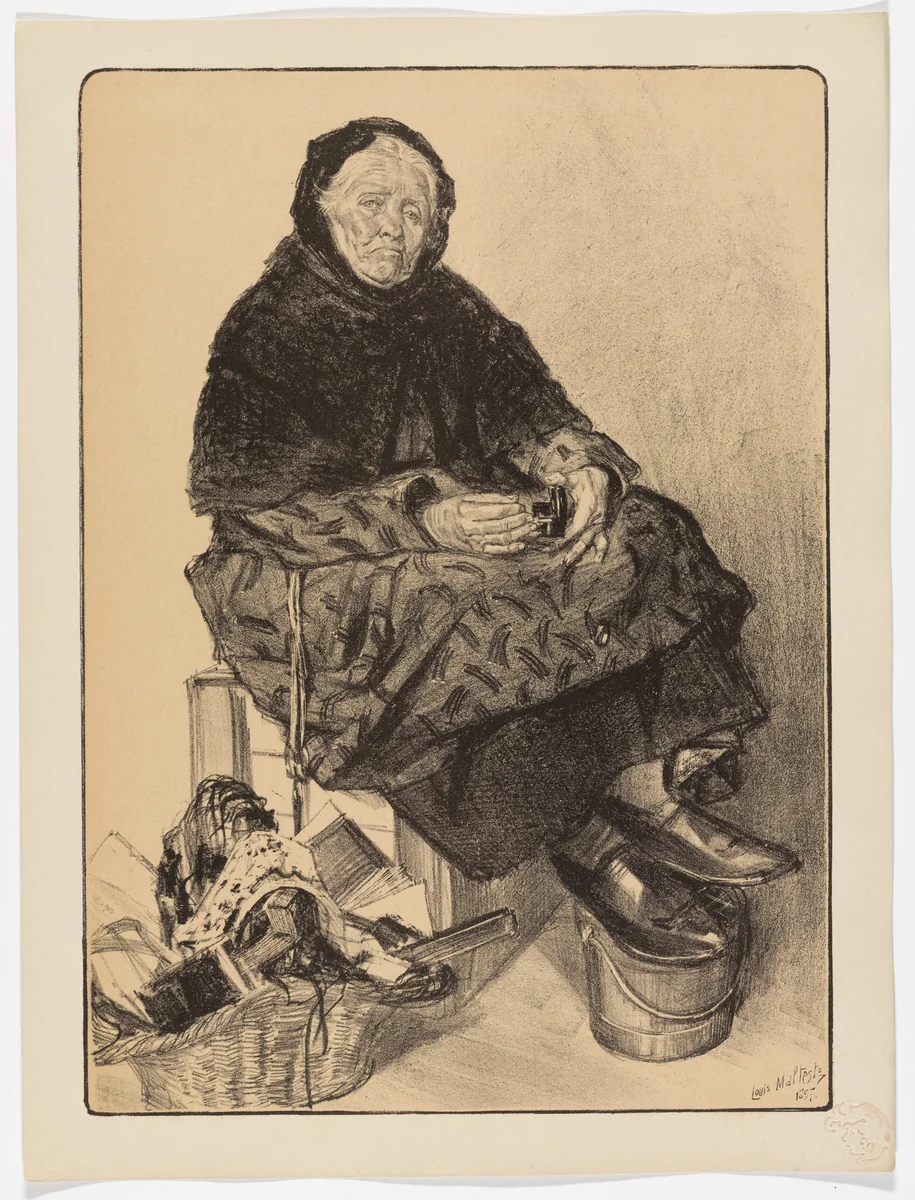 Lace Seller (Marchande de lacets) from L'Estampe moderne, no. 1 by Louis Malteste, print, 1897