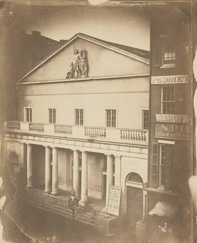 Arch St. Theatre, Arch at 6th St., Philadelphia by Frederick DeBourg Richards, photograph, 1854-1864