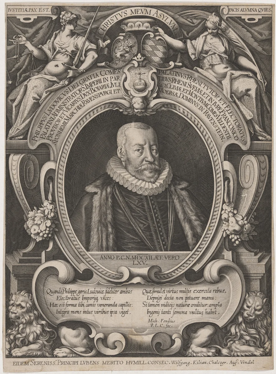 Philip Louis, Count Palatine by Wolfgang Kilian, print, 1612