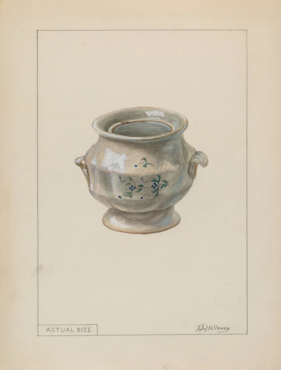 Small Sugar Bowl by Thomas Holloway, index of american design, 1936