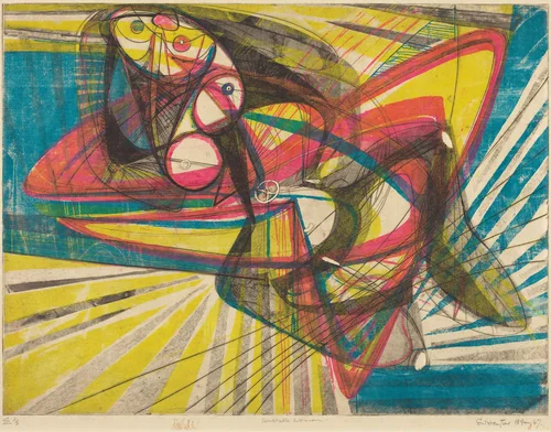 Unstable Woman by Stanley William Hayter, print, 1946-1947