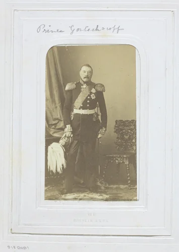 Prince Gortschakoff by André Adolphe-Eugène Disdéri, photograph, 1860-1869