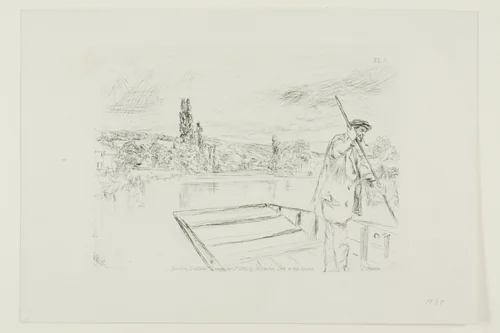 The Punt by James McNeill Whistler, print, 1861