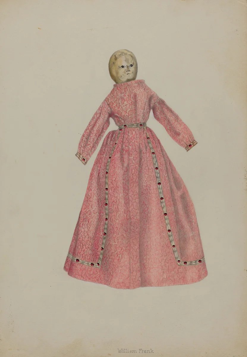 Gingham Doll by William Frank, index of american design, 1938