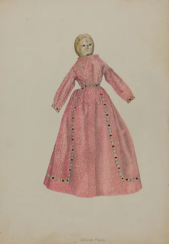Gingham Doll by William Frank, index of american design, 1938