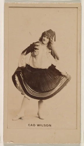 Cad Wilson, from the Actresses series (N245) issued by Kinney Brothers to promote Sweet Caporal Cigarettes by Kinney Brothers Tobacco Company, photograph, 1890