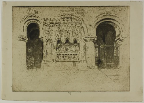 The Founder's Tomb, Church of Saint Bartholomew the Great by Joseph Pennell, print, 1903