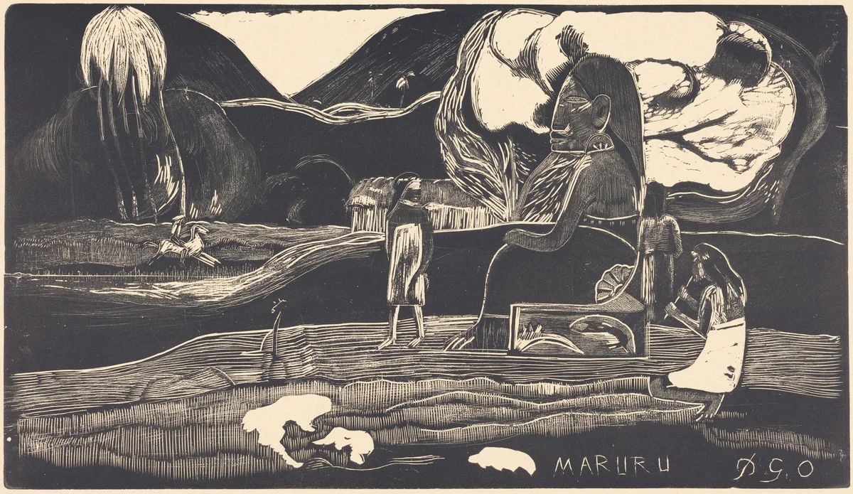 Maruru (Thank You) by Paul Gauguin, print, 1894
