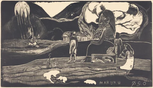 Maruru (Thank You) by Paul Gauguin, print, 1894