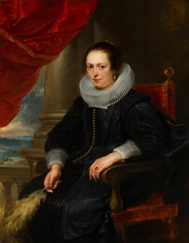 Portrait of a Woman, possibly Clara Fourment (1593-1643) by Peter Paul Rubens, painting, 1630