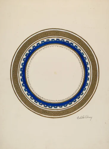 Plate by Edith Olney, index of american design, 1940