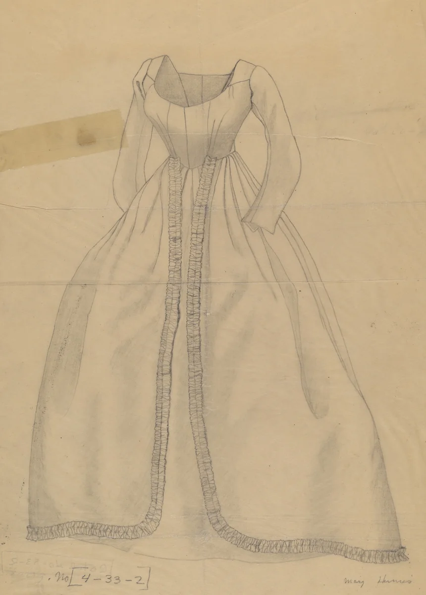 Wedding Dress by Mary E. Humes, index of american design, 1940