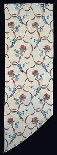 Panel by France, Lyon, textile, 1725-1775