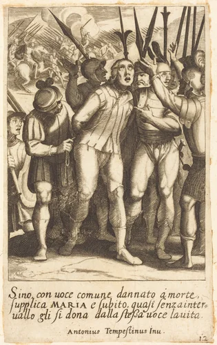 Sino by Jacques Callot; Antonio Tempesta, print, 1619