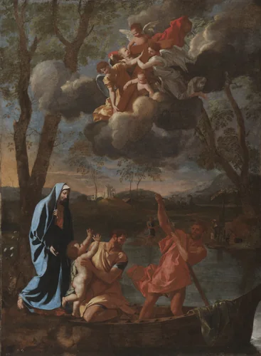 The Return of the Holy Family to Nazareth by Nicolas Poussin, painting, 1622-1632