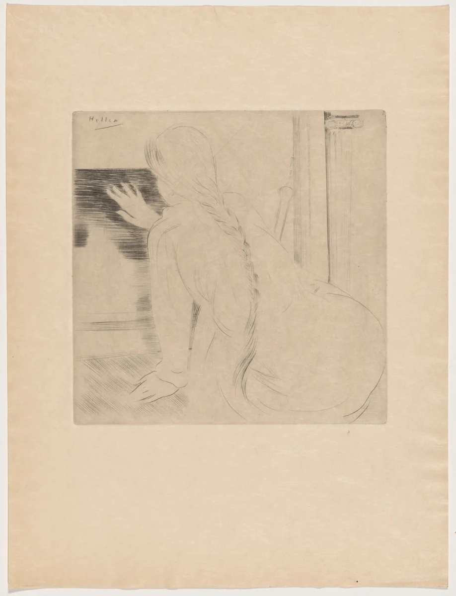 Croquis (Sketch) by Paul-César Helleu, print, 1895