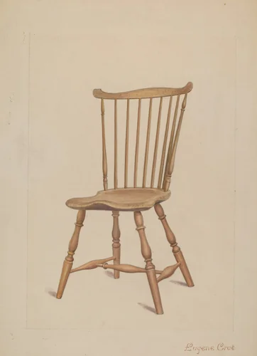 Windsor Chair by Eugene Croe, index of american design, 1936