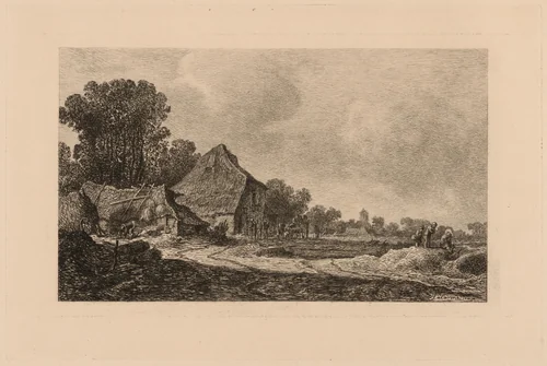 The Cottages by Maxime Lalanne
Jan van Goyen, print, 1873