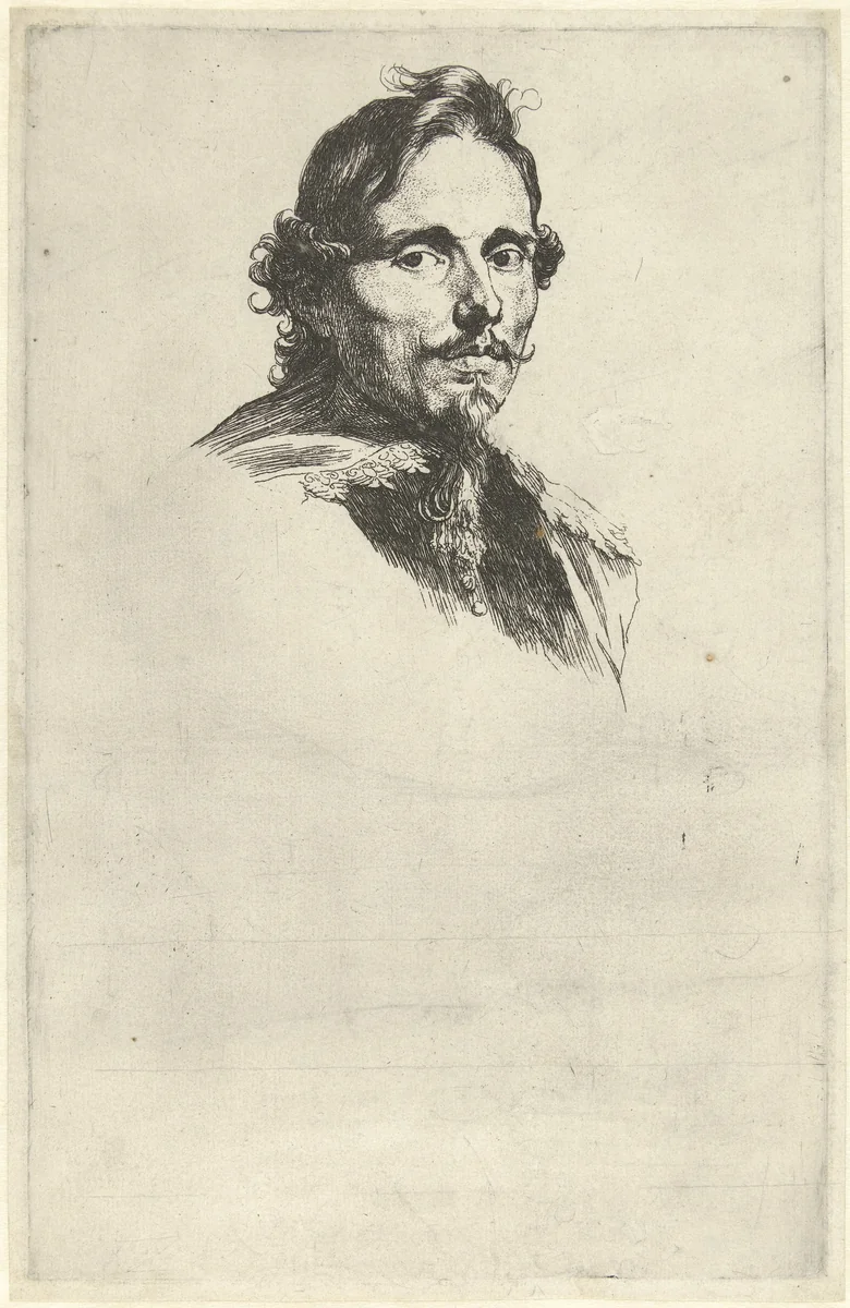Portret van de verzamelaar en diplomaat Philippe Le Roy by Anthony van Dyck, print, 1630-1632