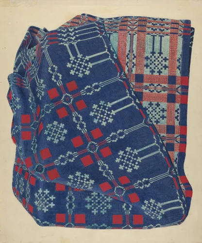 Coverlet by American 20th Century, index of american design, 1935-1942