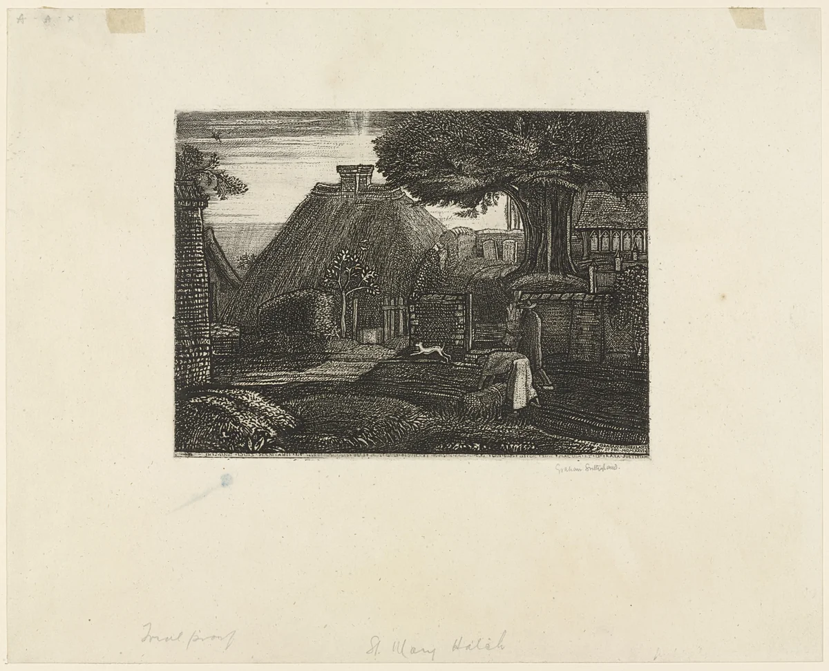 St. Mary Hatch by Graham Sutherland, print, 1926