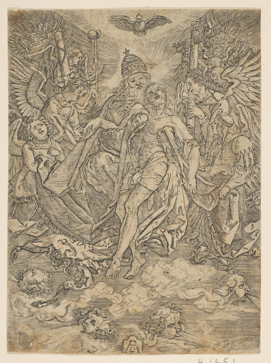 The Trinity (copy) by Albrecht Dürer, print, 1485-1600