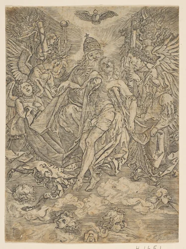 The Trinity (copy) by Albrecht Dürer, print, 1485-1600
