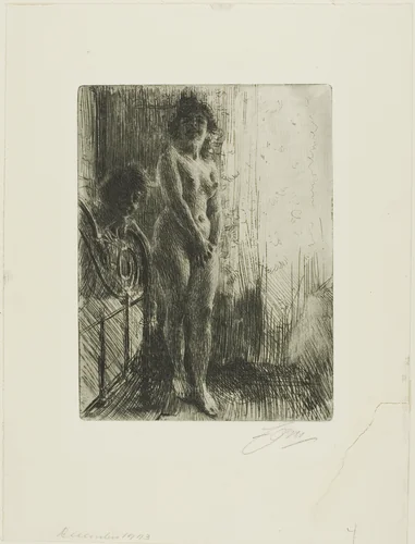 A Dark Corner by Anders Zorn, print, 1903