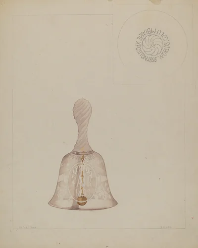 Glass Bell by Samuel O. Klein, index of american design, 1936
