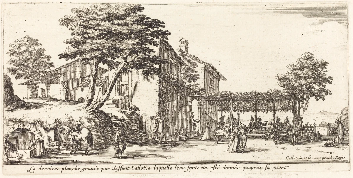 The Little Trellis by Jacques Callot, print, 1635