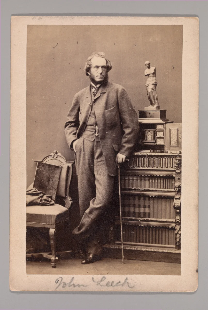 [John Leech] by Camille Silvy, photograph, 1860-1869
