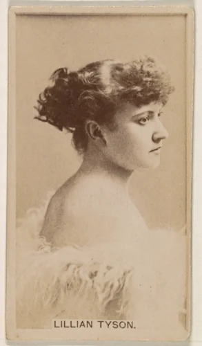 Lillian Tyson, from the Actresses series (N245) issued by Kinney Brothers to promote Sweet Caporal Cigarettes by Kinney Brothers Tobacco Company, photograph, 1890
