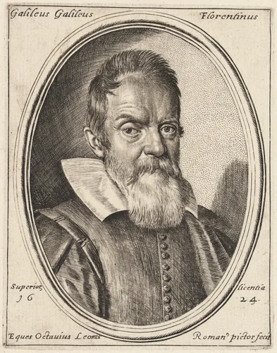 Galileo Galilei by Ottavio Leoni, print, 1624